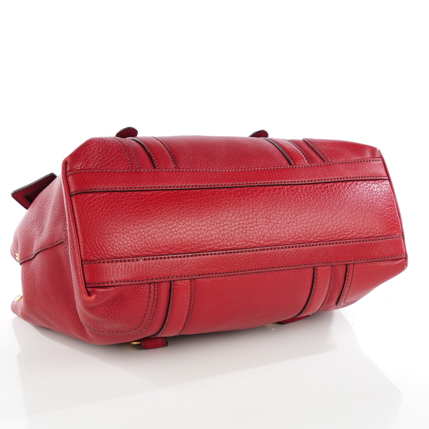 Prada Vitello Daino Shoulder Bag Rubino 4 of 7