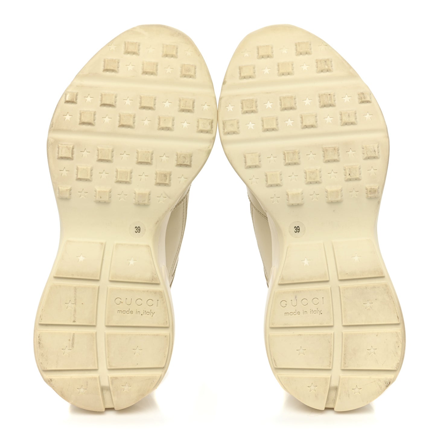 Calfskin Logo Womens Rhyton Sneakers 39 Ivory