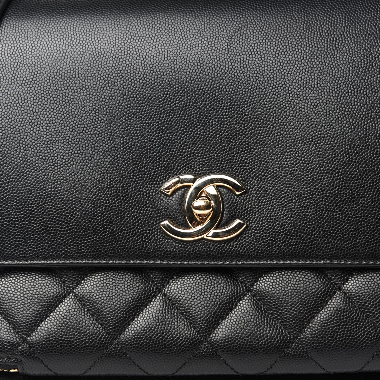 Caviar Quilted Large Business Affinity Flap Black