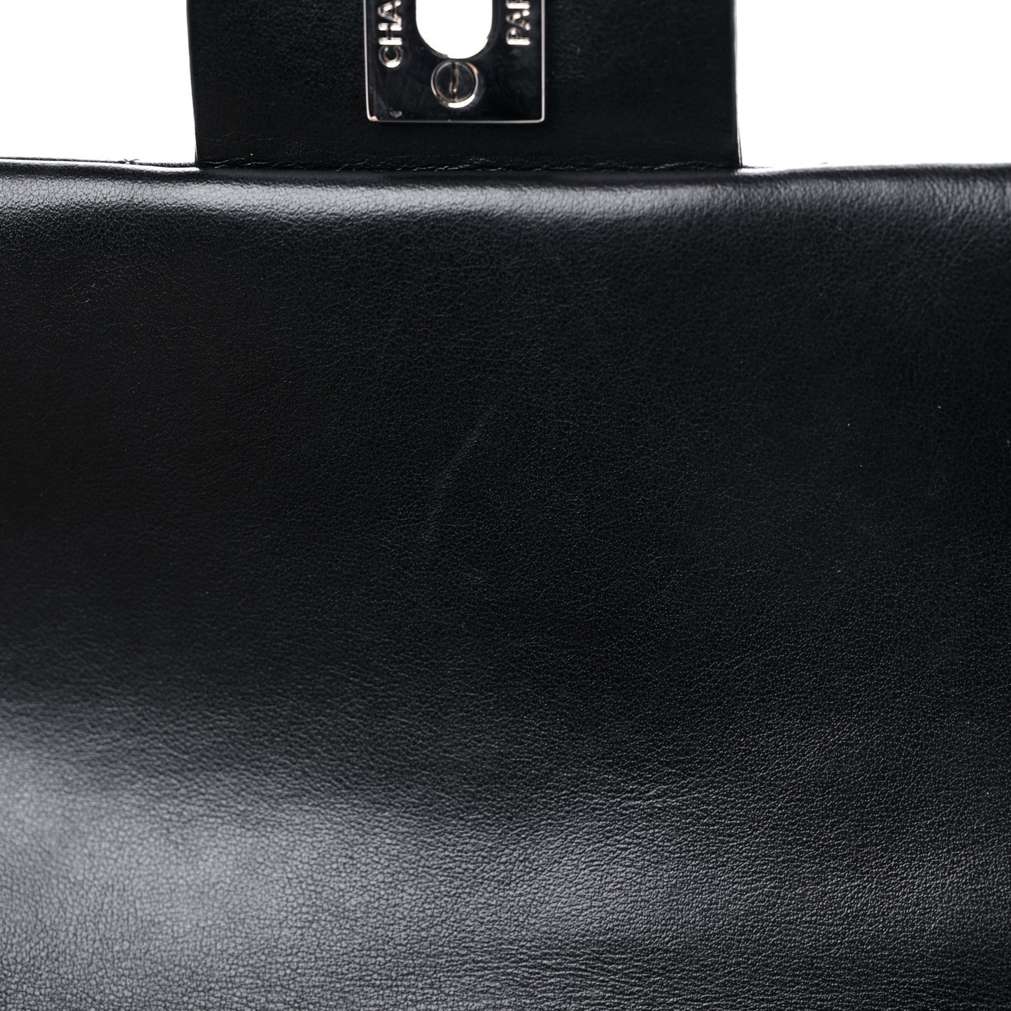 Calfskin Quilted CC Uniform Flap Belt Bag Black