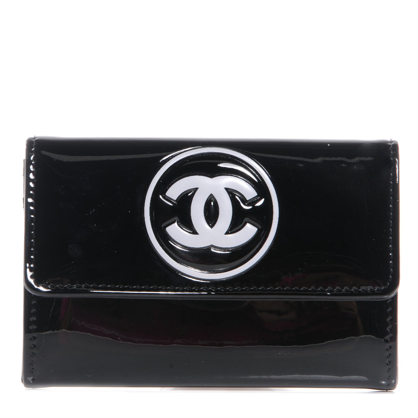 Patent CC Card Holder Black White