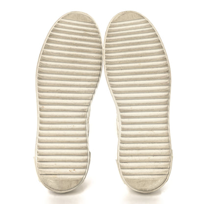 Louis Vuitton Calfskin Monogram Debossed Time Out Sneakers 39.5 White Gold 6 of 9
