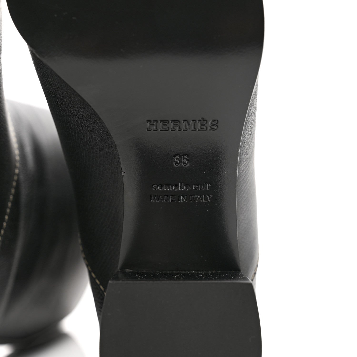 Hermes Epsom Foulee 60 Boots 36 Black 6 of 8