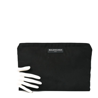 Balenciaga Nylon Logo Explorer Pouch Black 2 of 11