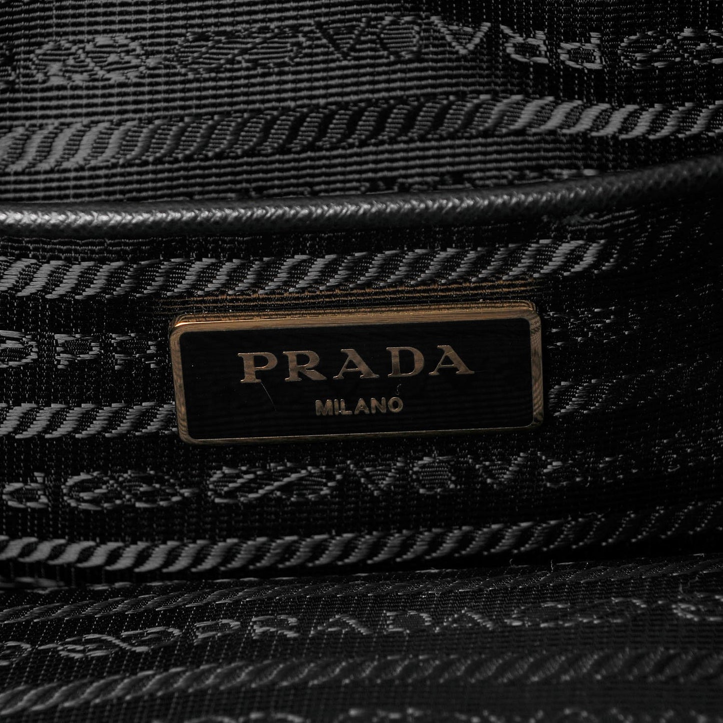 Saffiano Tessuto Nylon Tote Black