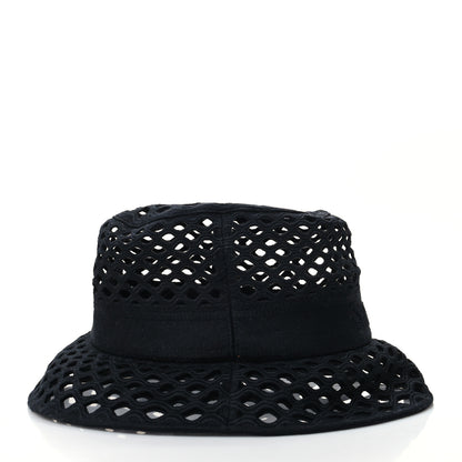 Christian Dior Mesh Small Brim Bucket Hat 58 Black 5 of 8