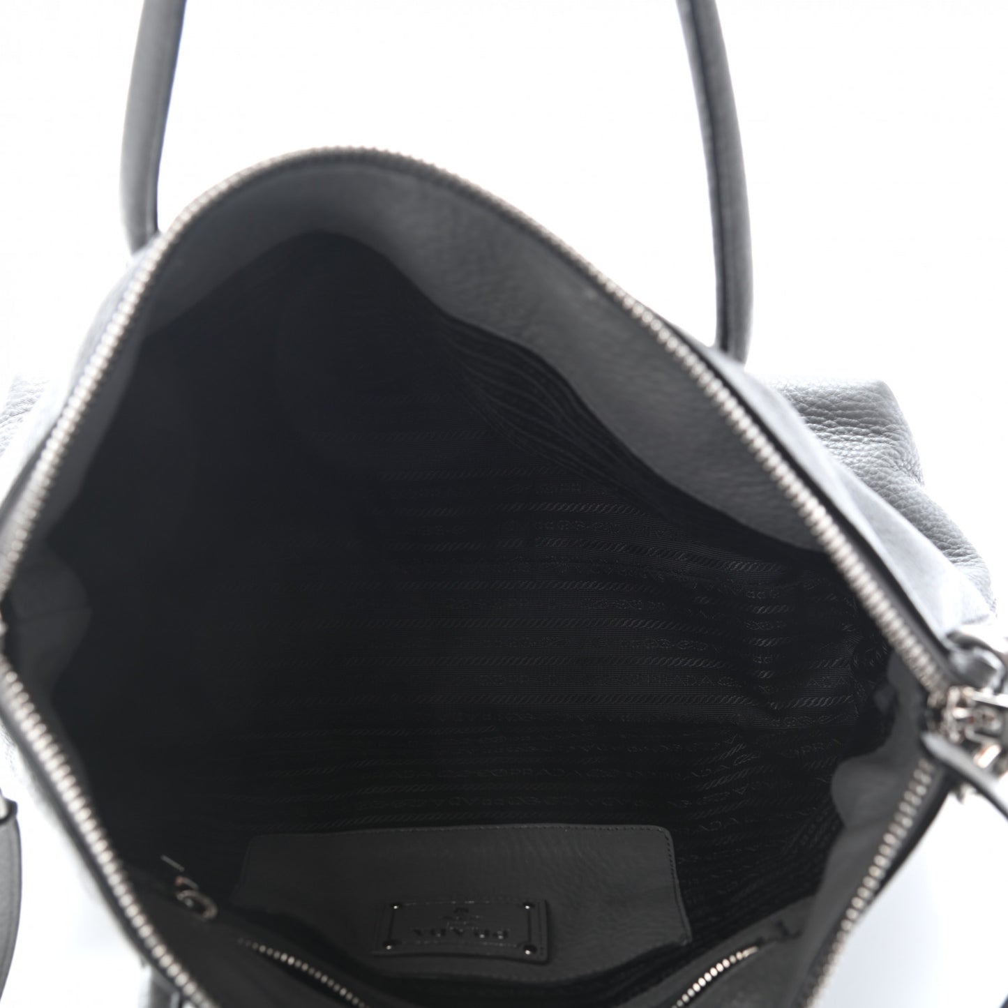 Vitello Daino Side Zip Tote Marmo