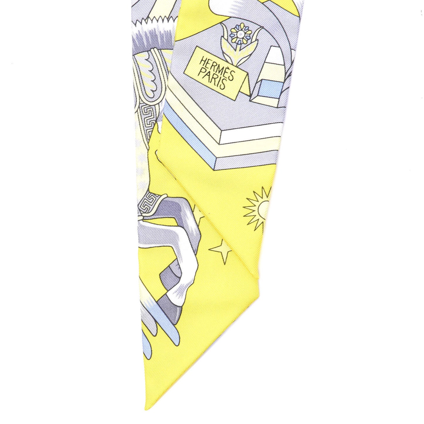 Silk La Source de Pegase Twilly Jaune Vif Gris Perle