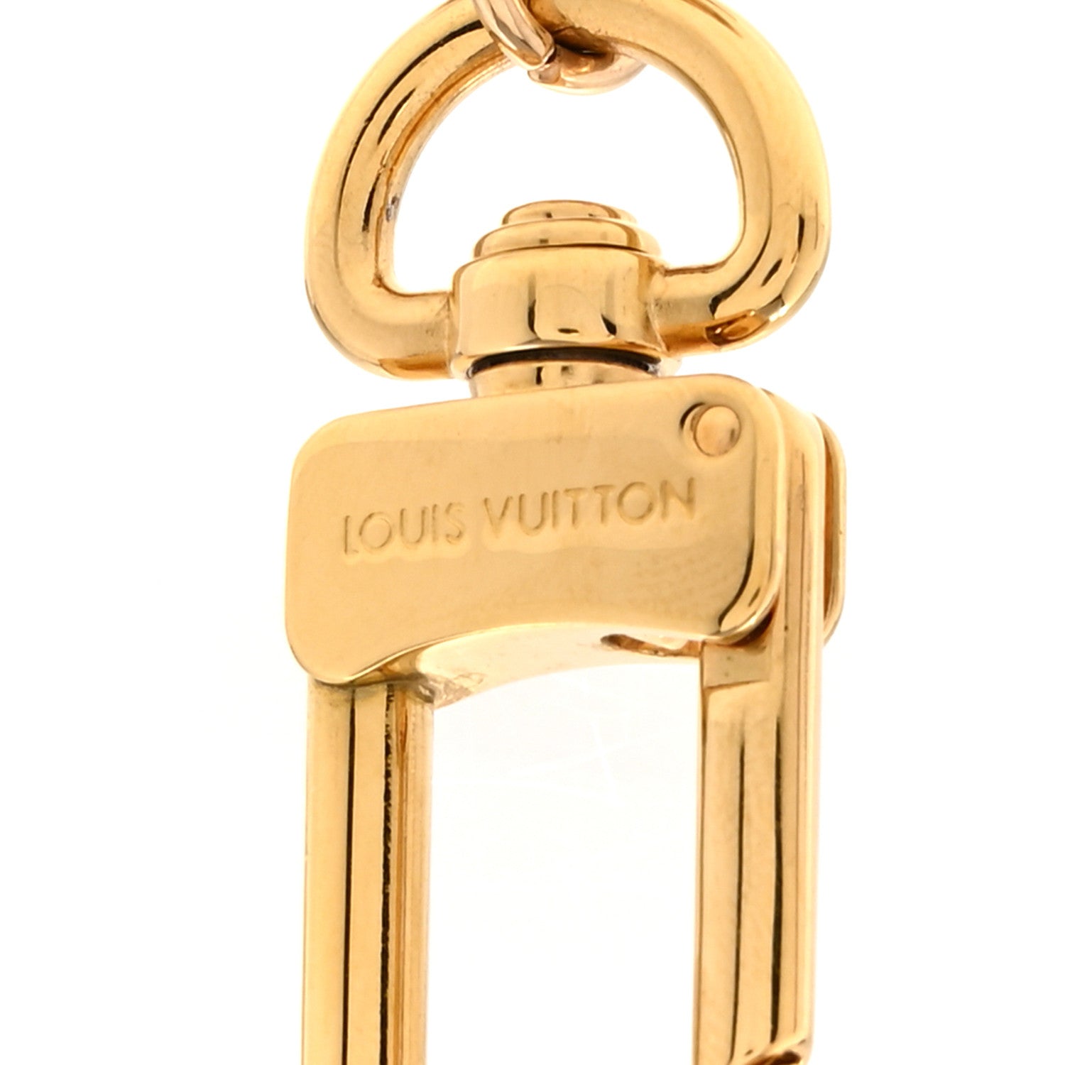 Louis Vuitton LV Facettes Bag Charm Key Holder Gold 3 of 4