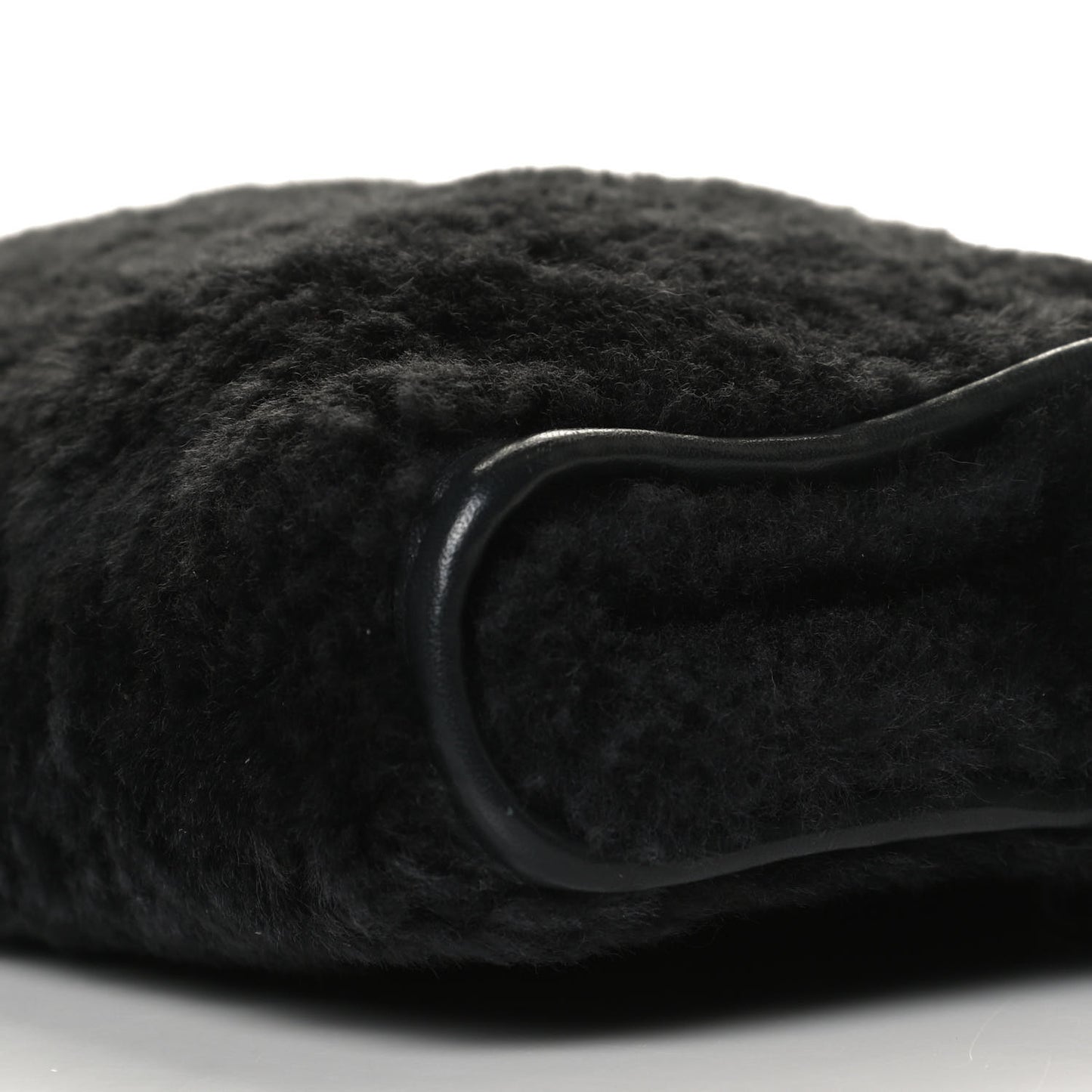 Shearling Bazar Pochette Crossbody Black