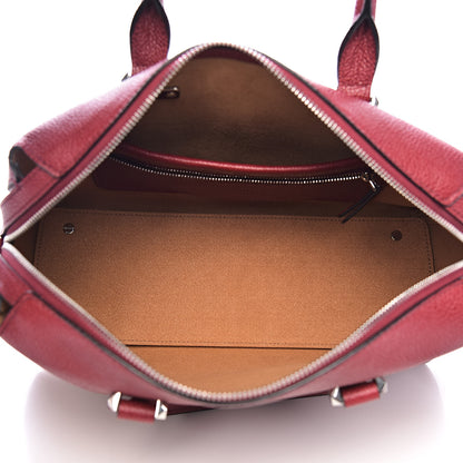 MCM Grained Calfskin Medium Ella Boston Sash Burgundy 5 of 12