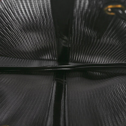 Saint Laurent Mesh Patent Calfskin Daryl Shoulder Bag Black 5 of 10