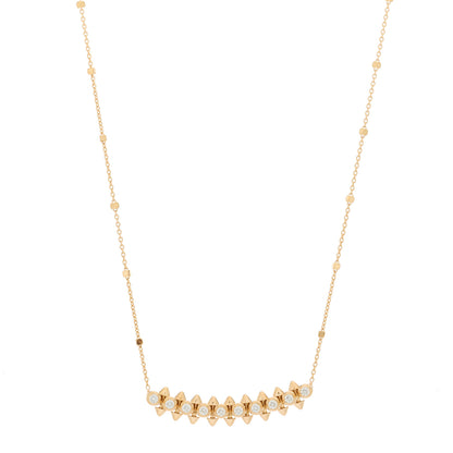 Cartier 18K Pink Gold Diamond Clash de Cartier Necklace 1 of 6