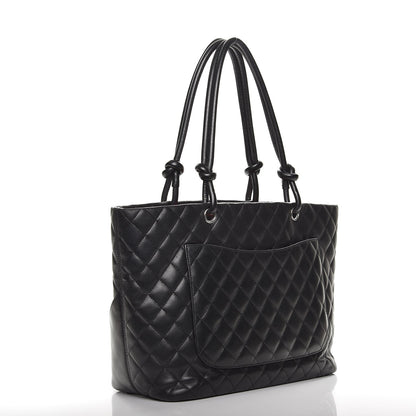 Chanel Calfskin Quilted Large Cambon Tote Black 3 of 9