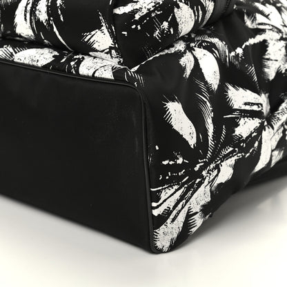 Saint Laurent Canvas Palm Tree City Backpack Black White 8 of 8