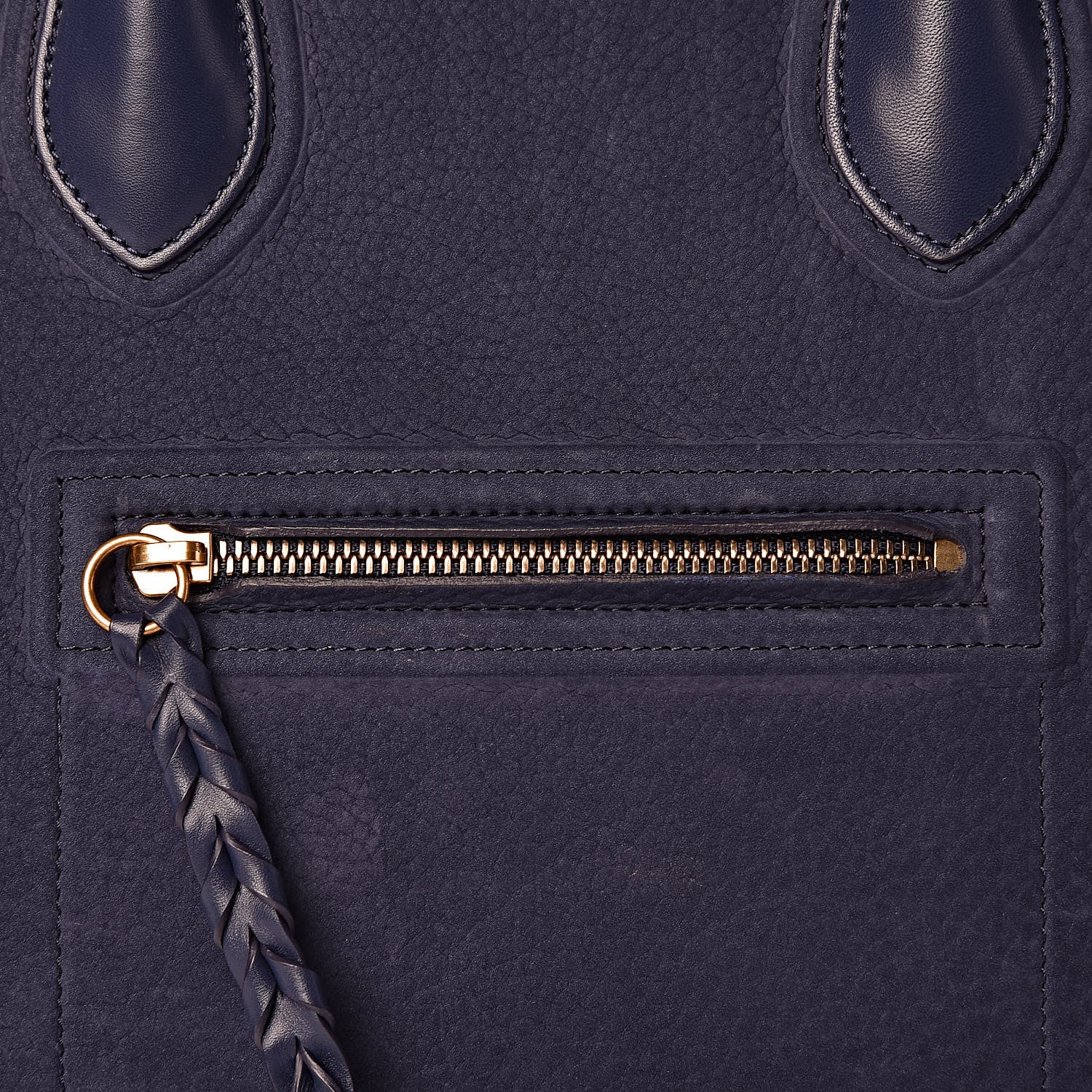 Celine Nubuck Calfskin Medium Phantom Luggage Navy Blue 10 of 13