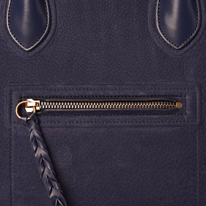 Celine Nubuck Calfskin Medium Phantom Luggage Navy Blue 10 of 13