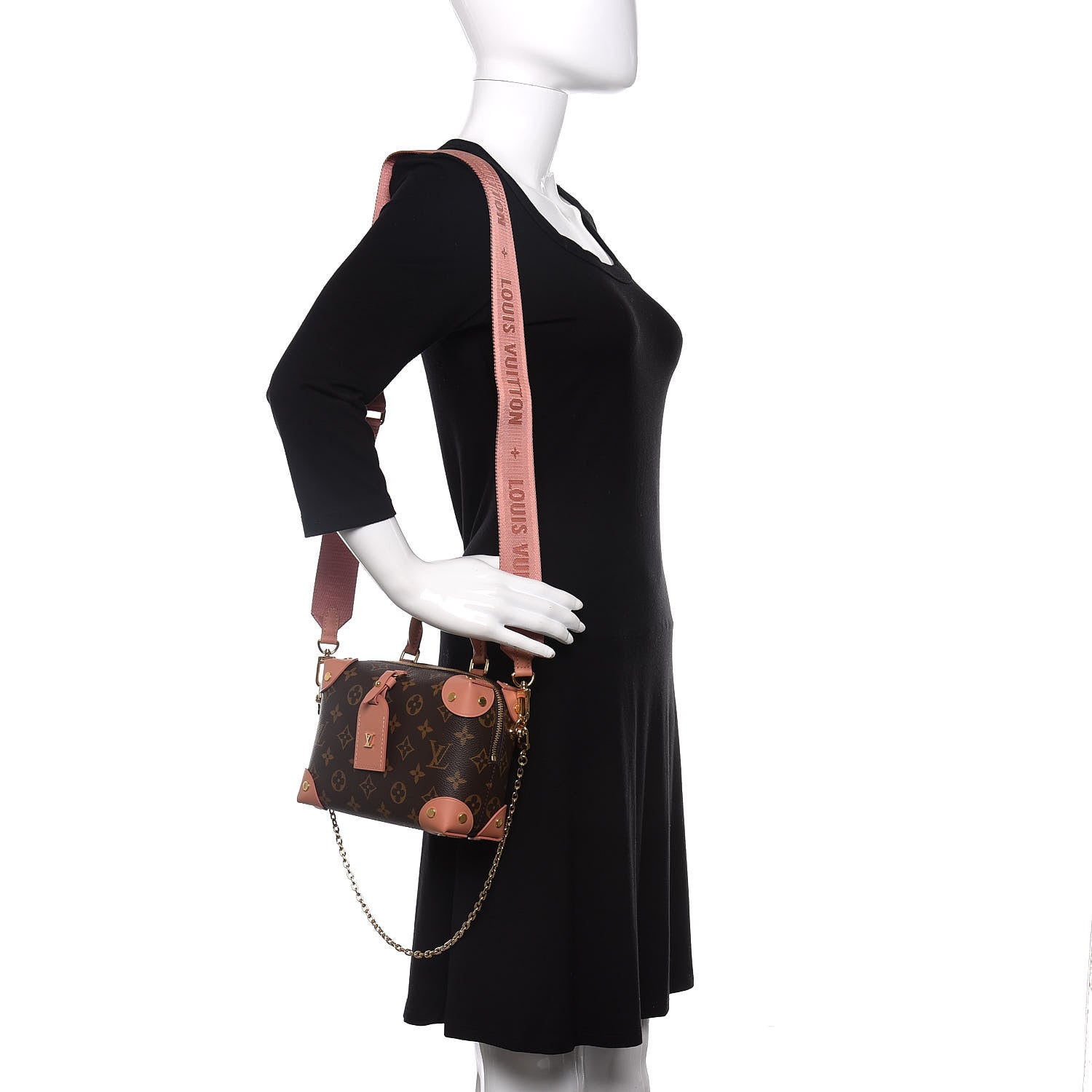 Louis Vuitton Monogram Petite Malle Souple Peach 2 of 9