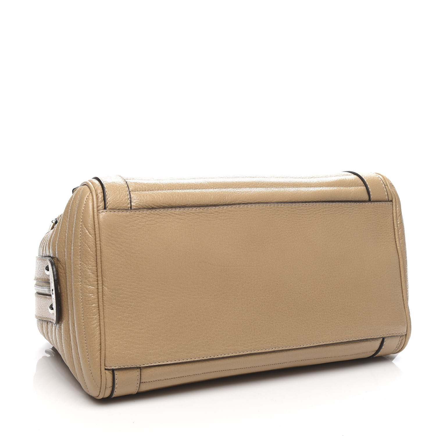Dolce & Gabbana Grained Calfskin Easy Way Satchel Beige 4 of 11