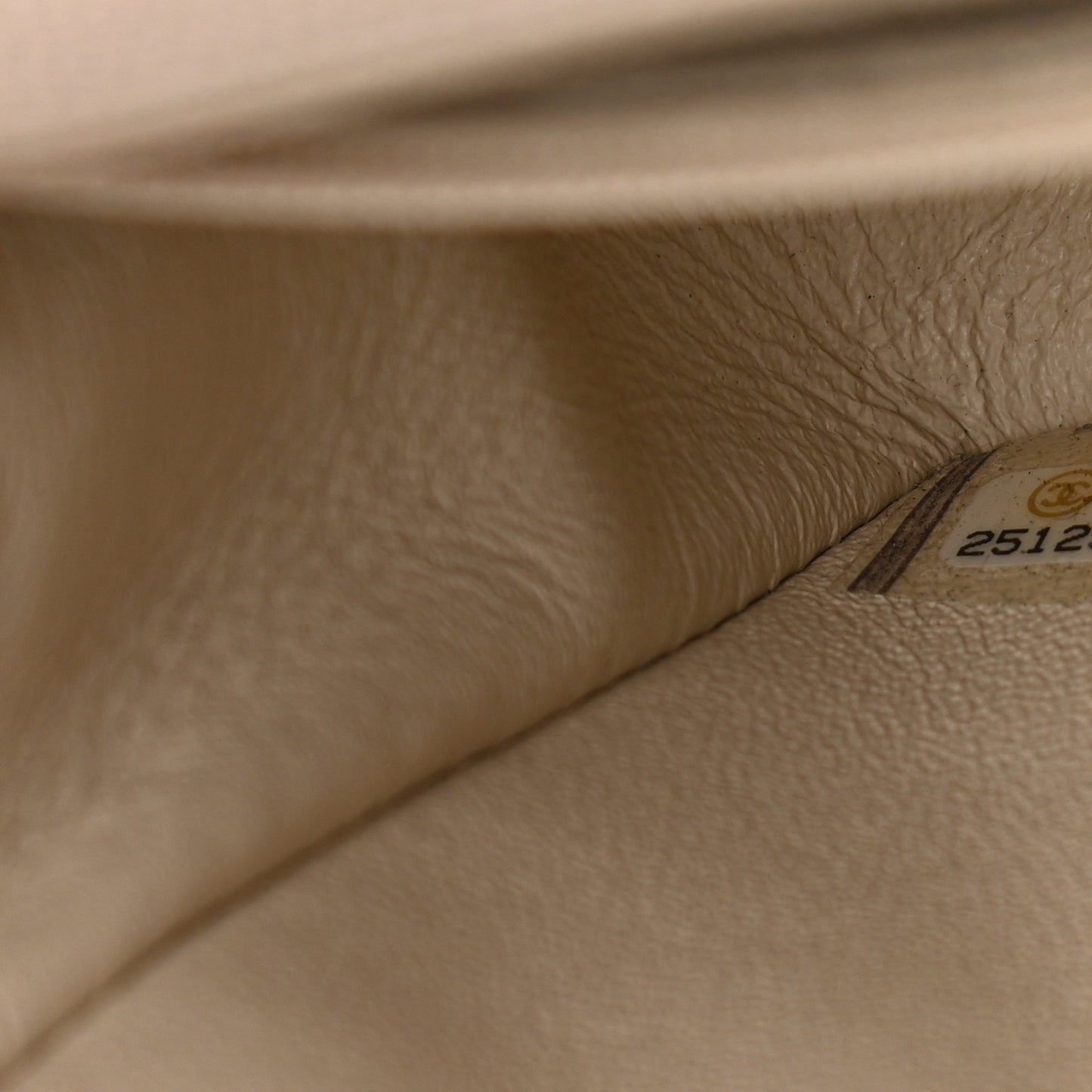 Caviar Quilted Mini Rectangular Flap Light Beige