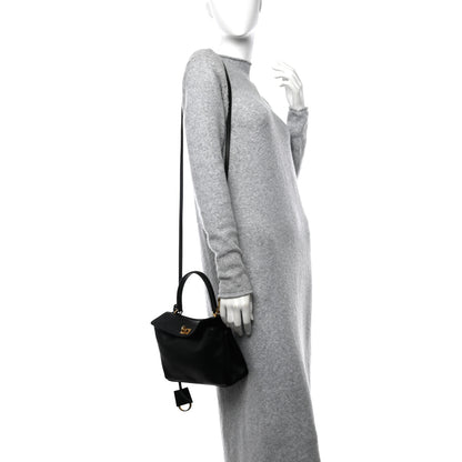 Balenciaga Natural Smooth Calfskin Mini Rodeo Top Handle Handbag Black 2 of 9