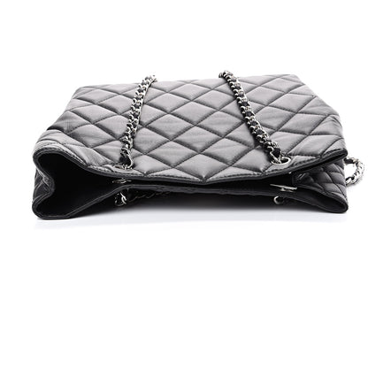 Chanel Calfskin Quilted In The Business North South Tote Black 11 of 12