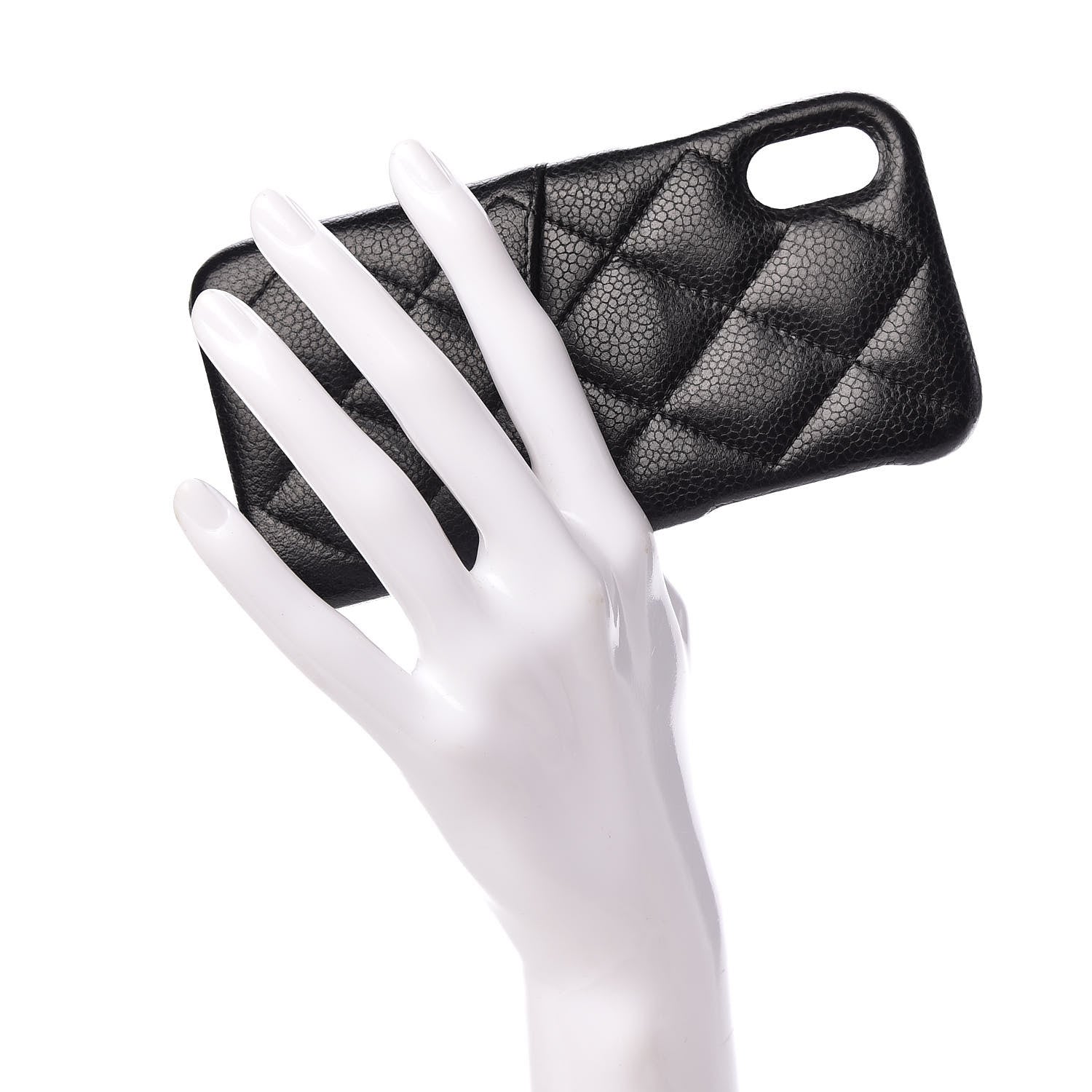 Chanel Caviar Quilted iPhone X Coco Tech Case Black 2 of 7