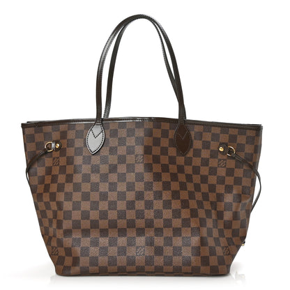 Louis Vuitton Damier Ebene Neo Neverfull MM Rose Ballerine 1 of 10