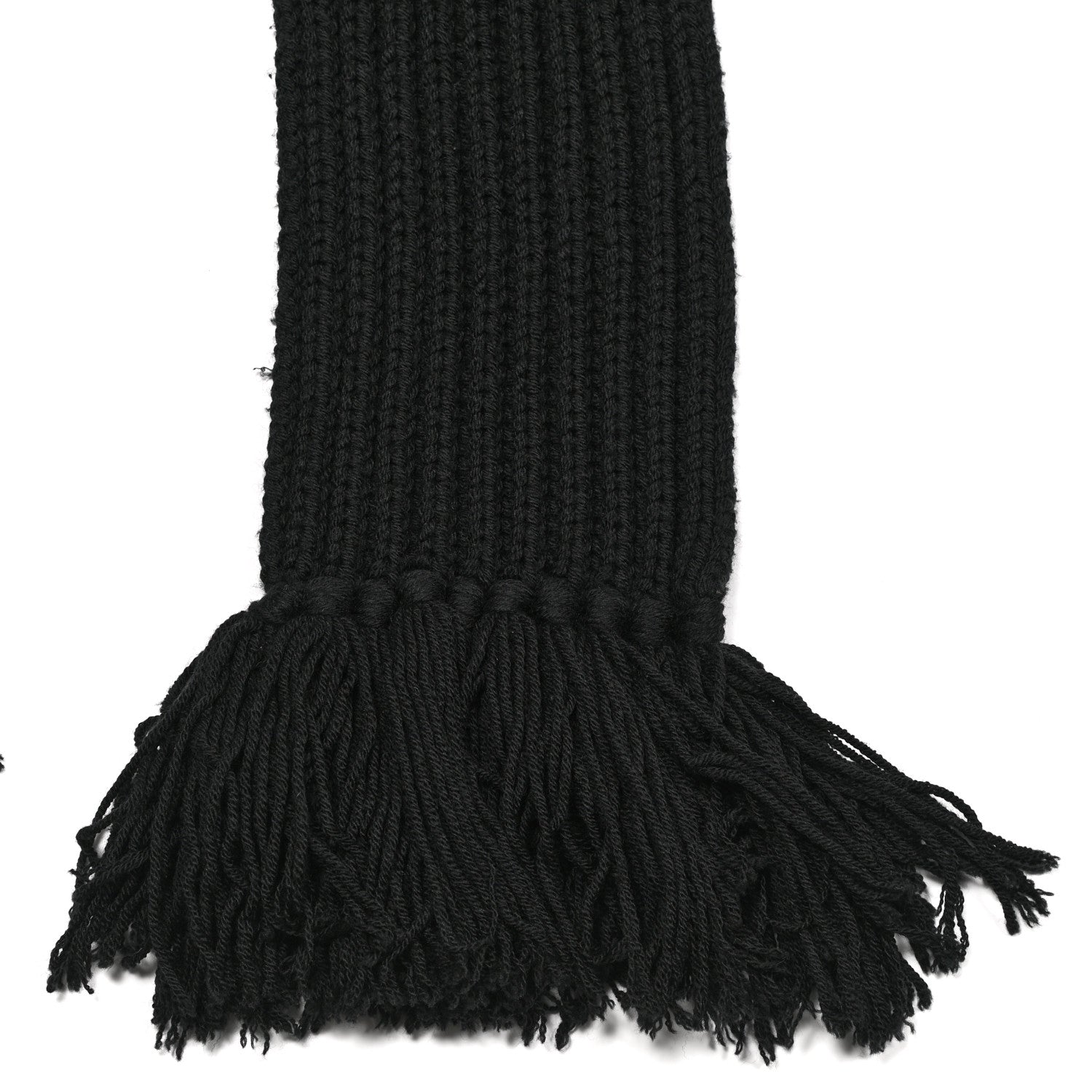 Gucci Wool Knit Scarf Black 3 of 5