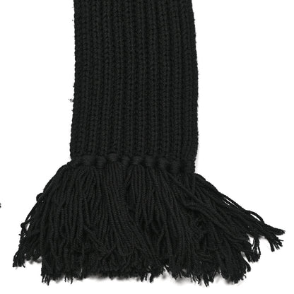 Gucci Wool Knit Scarf Black 3 of 5