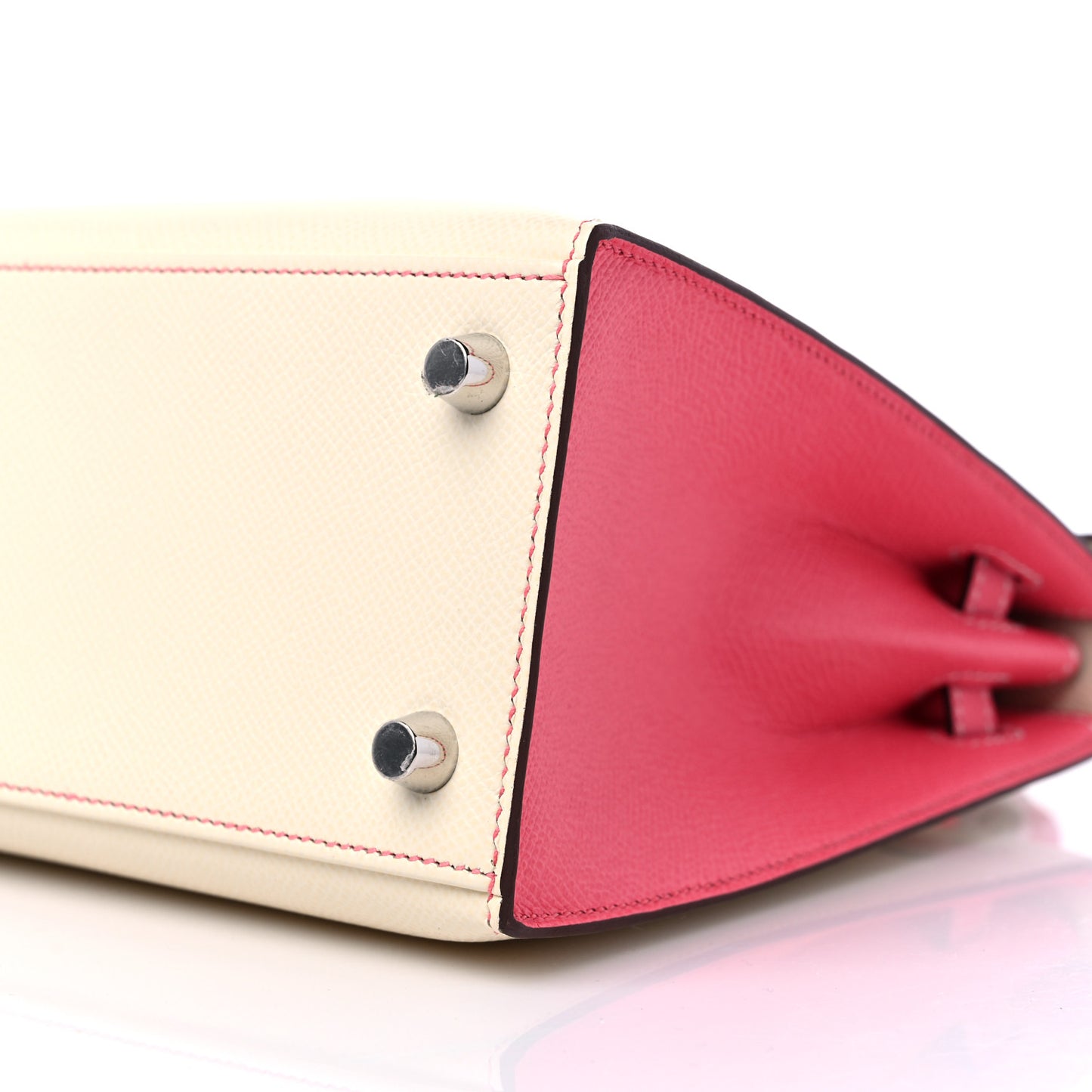 Epsom Bi-Color Horseshoe Kelly Sellier 25 Nata Rose Azalee