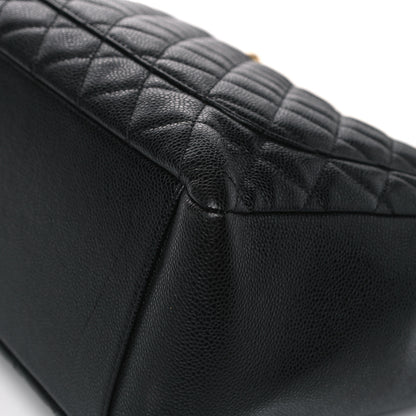Chanel Caviar Quilted Grand Shopping Tote GST Black 7 of 13