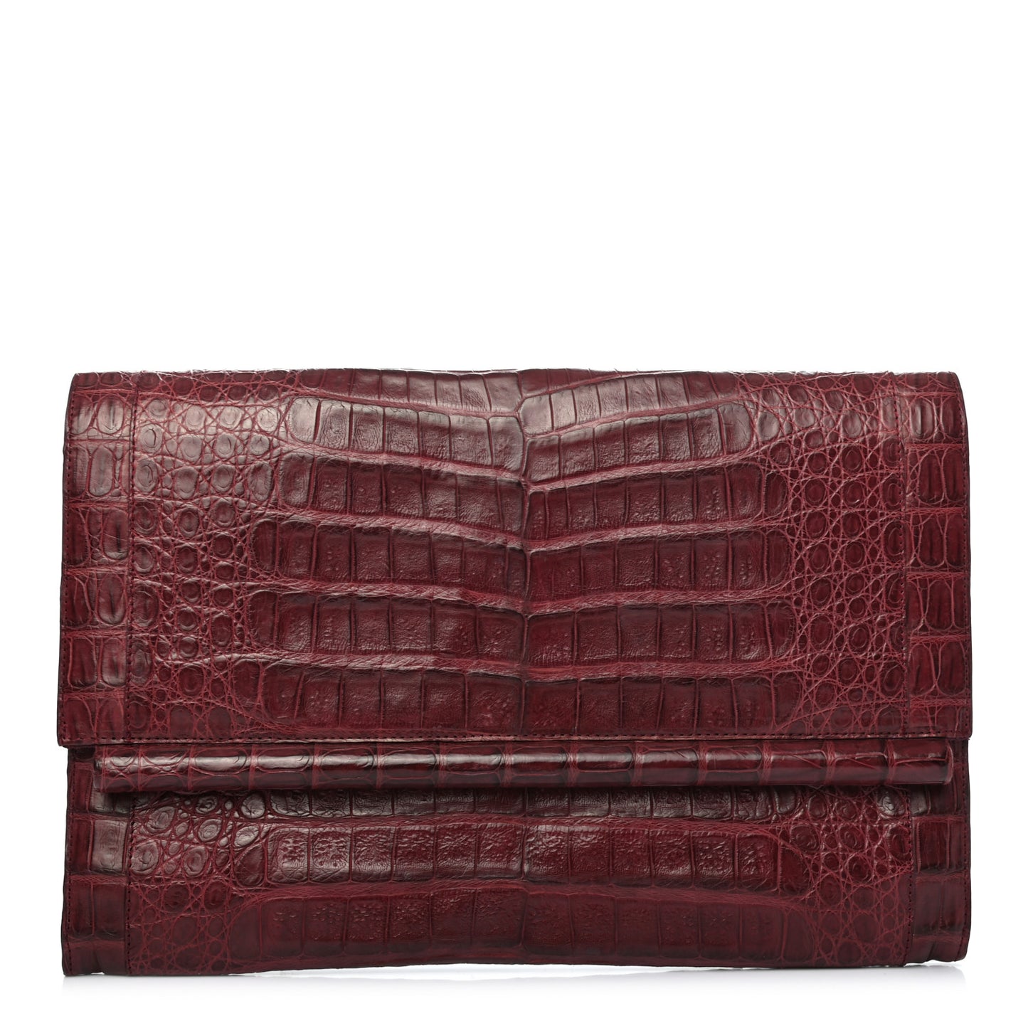 Crocodile Bar Clutch Purple