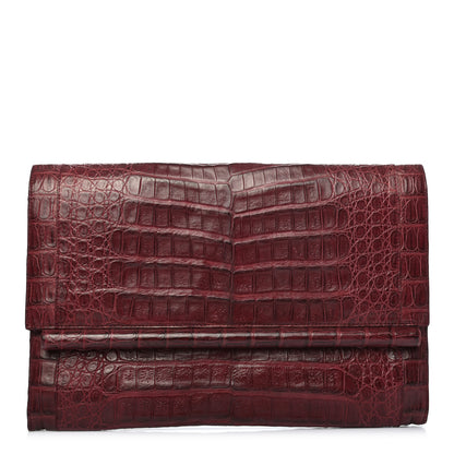 Nancy Gonzalez Crocodile Bar Clutch Purple 1 of 8