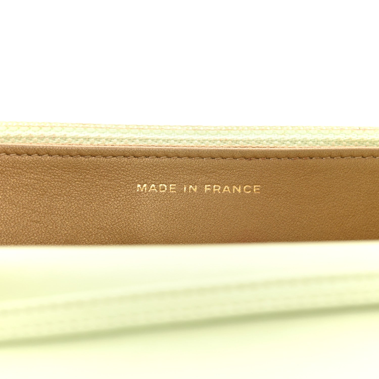 Chanel Lambskin Quilted CC Pearl Crush Wallet on Chain WOC Light Green 7 of 23