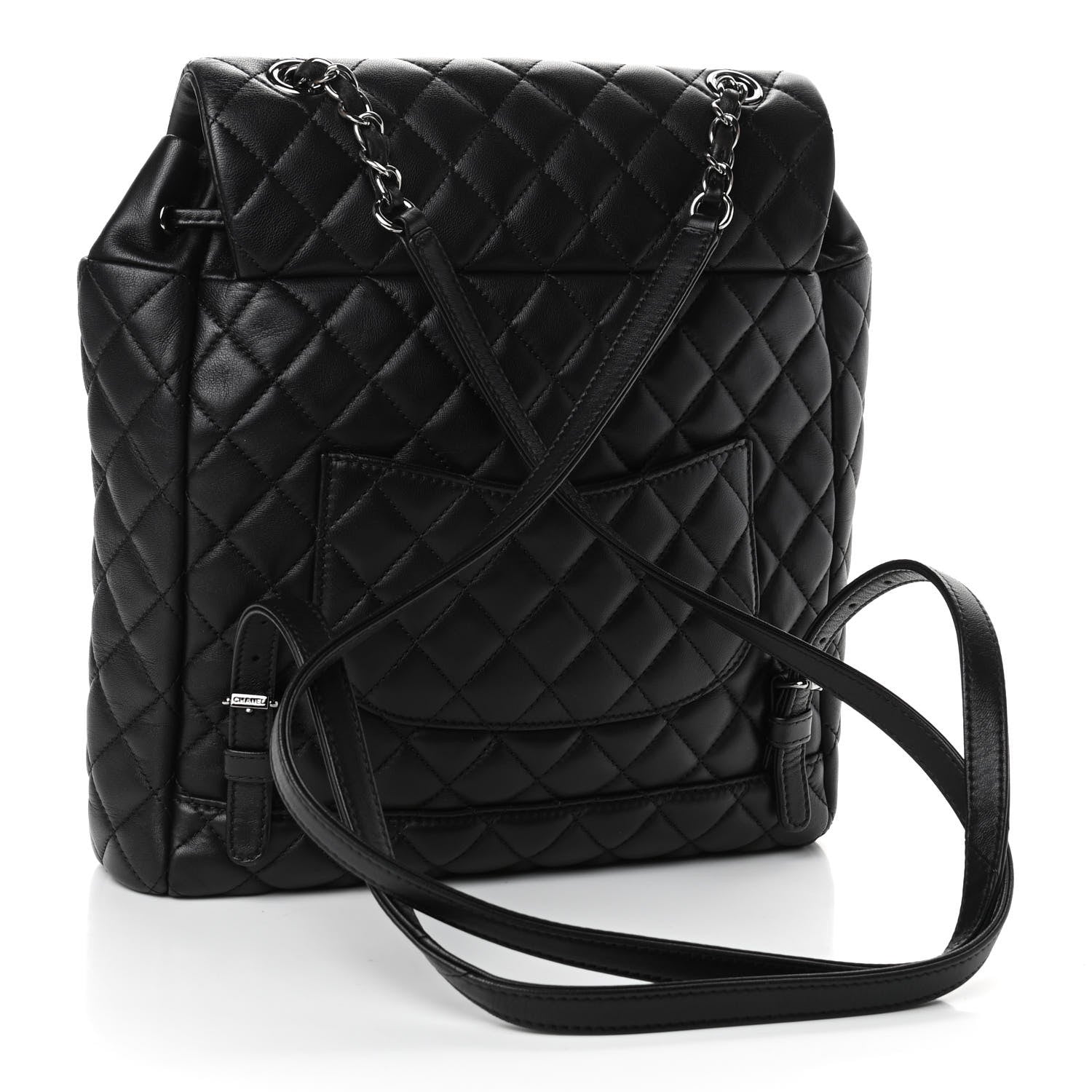 Chanel Lambskin Quilted Large Urban Spirit Backpack Black 2 of 4