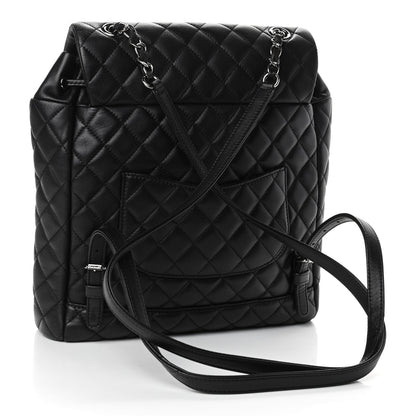 Chanel Lambskin Quilted Large Urban Spirit Backpack Black 2 of 4