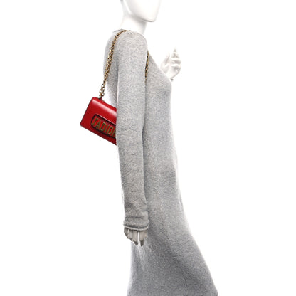 Christian Dior Calfskin J'Adior Chain Flap Bag Red 2 of 12