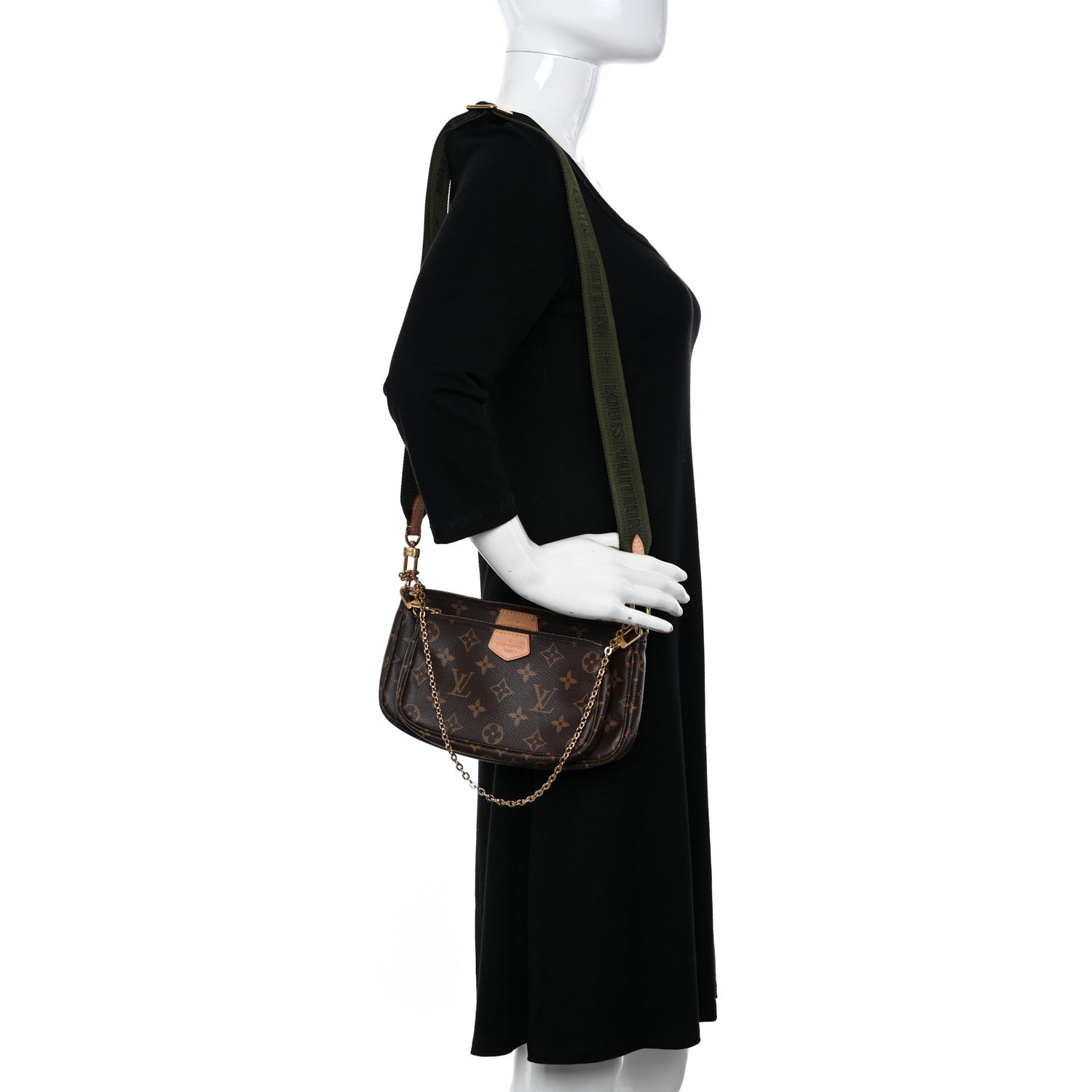 Louis Vuitton Monogram Multi Pochette Accessories Kaki 2 of 10