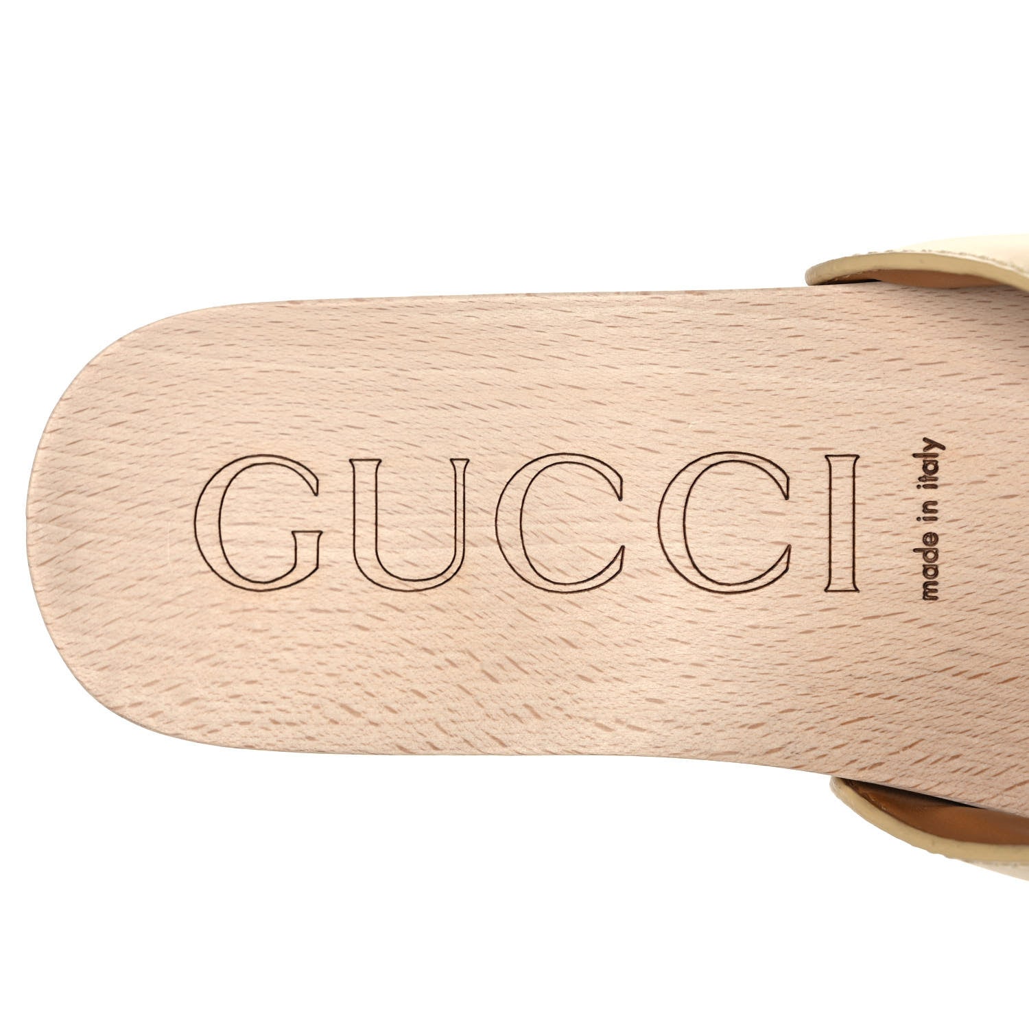 Gucci Calfskin Interlocking G Mens Slide Sandals 5 Burro 8 of 10