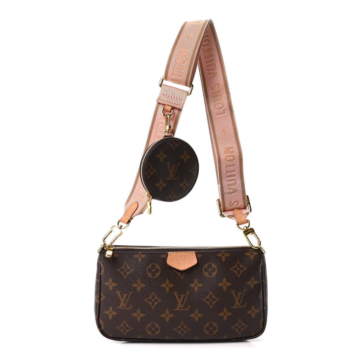 Louis Vuitton Monogram Multi Pochette Accessories Large Pochette Rose Clair 1 of 8