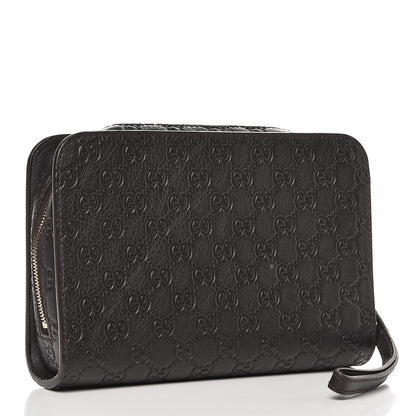 Gucci Guccissima Zip Clutch Dark Brown 3 of 3