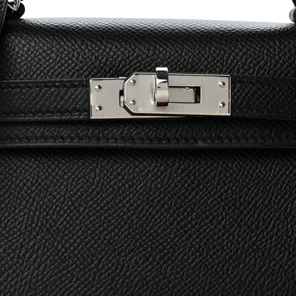Hermes Epsom Mini Kelly Sellier 20 Black 8 of 11