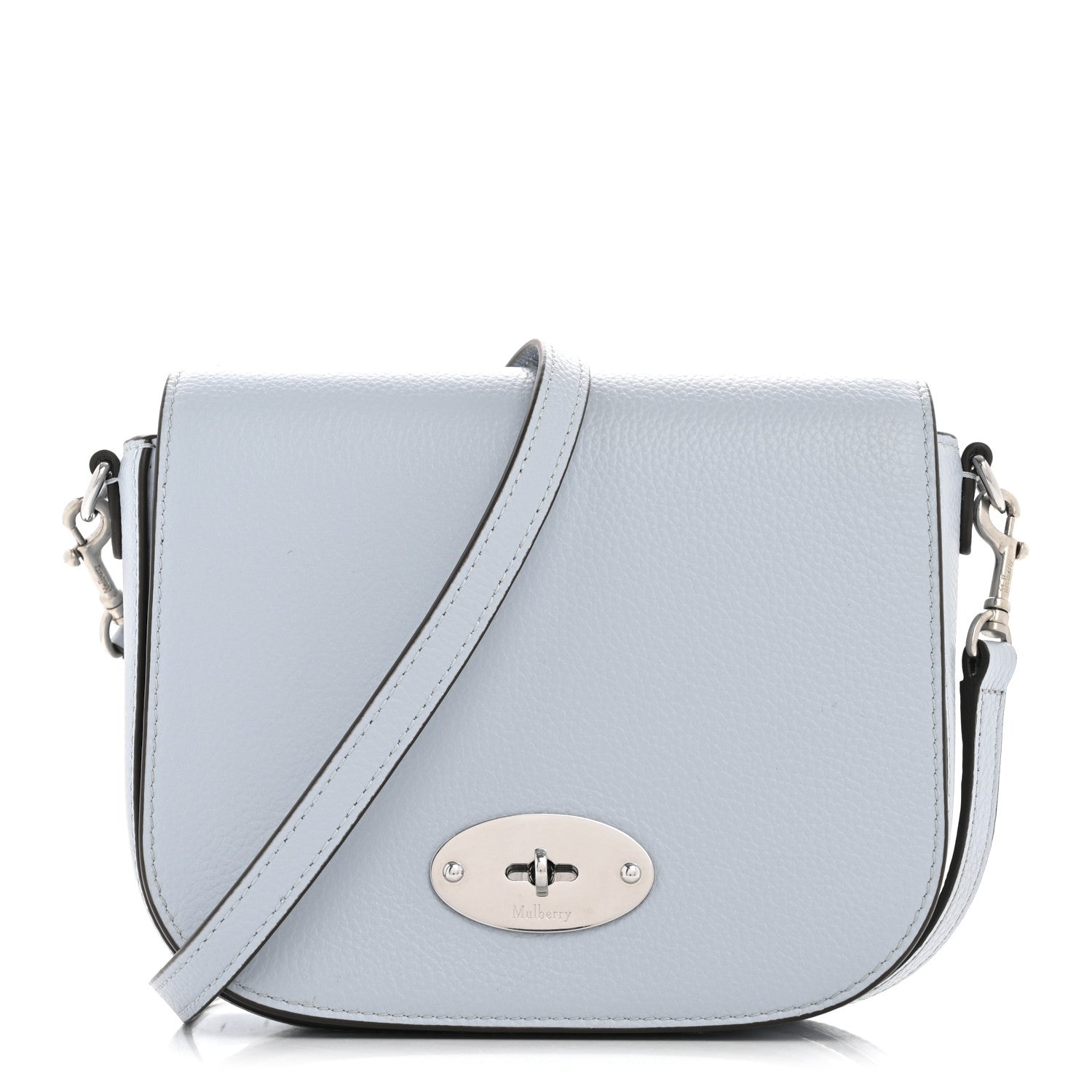 Mulberry Natural Grained Calfskin Small Darley Satchel Poplin Blue 1 of 14