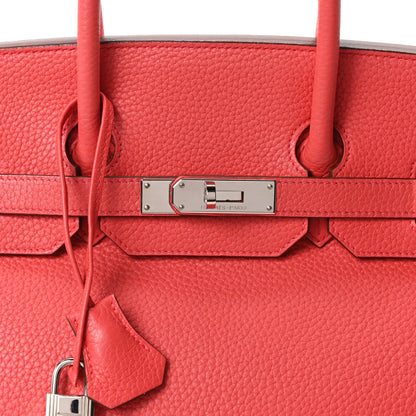 Hermes Taurillon Clemence Birkin 35 Bougainvillea 8 of 10