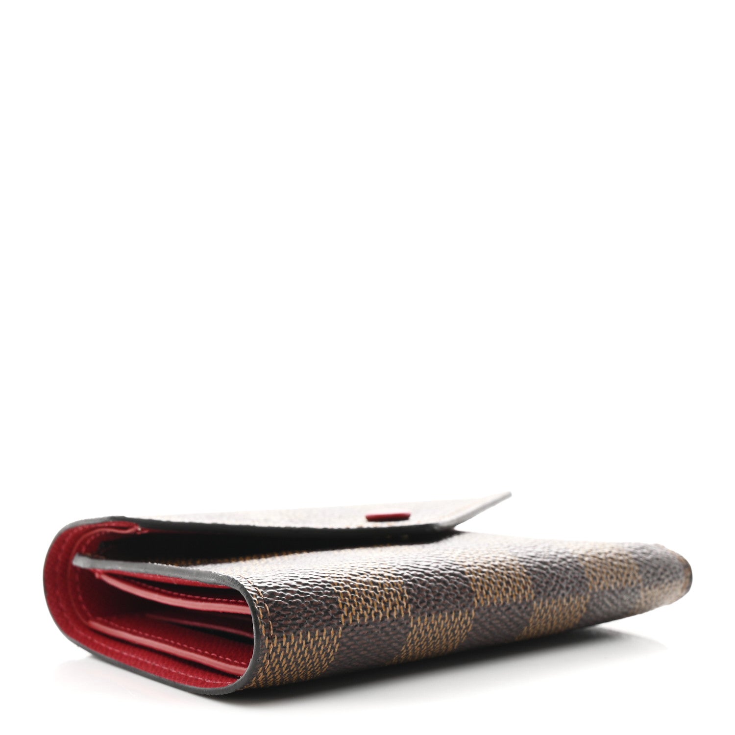 Louis Vuitton Damier Ebene Victorine Wallet Red 4 of 7