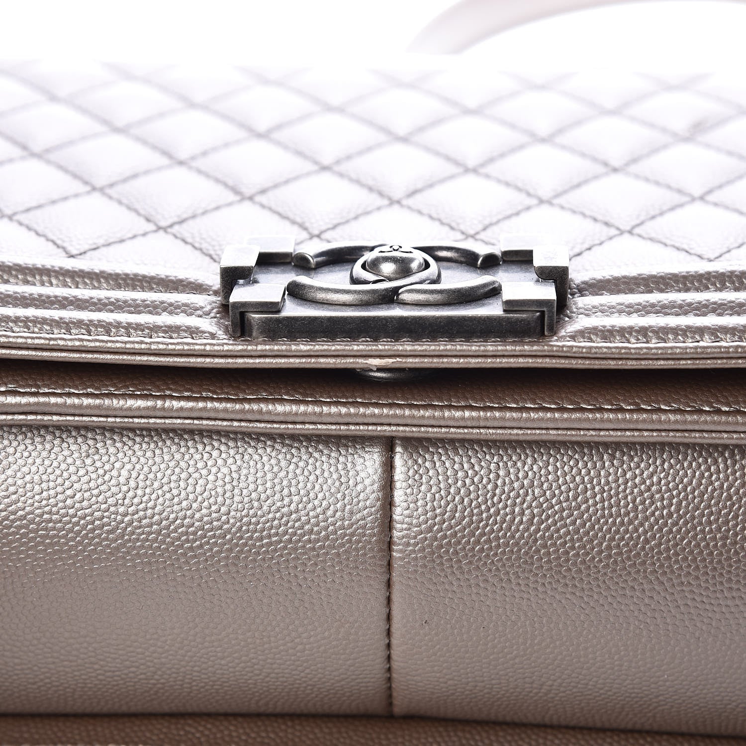 Chanel Metallic Caviar Quilted New Medium Boy Flap Copper 11 of 12