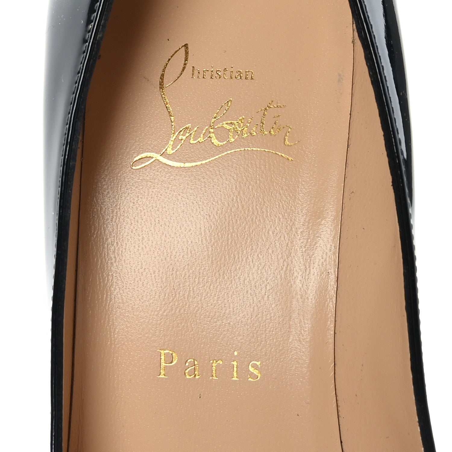 Christian Louboutin Patent Calfskin Miss Sab 85 Pumps 38.5 Black 7 of 8