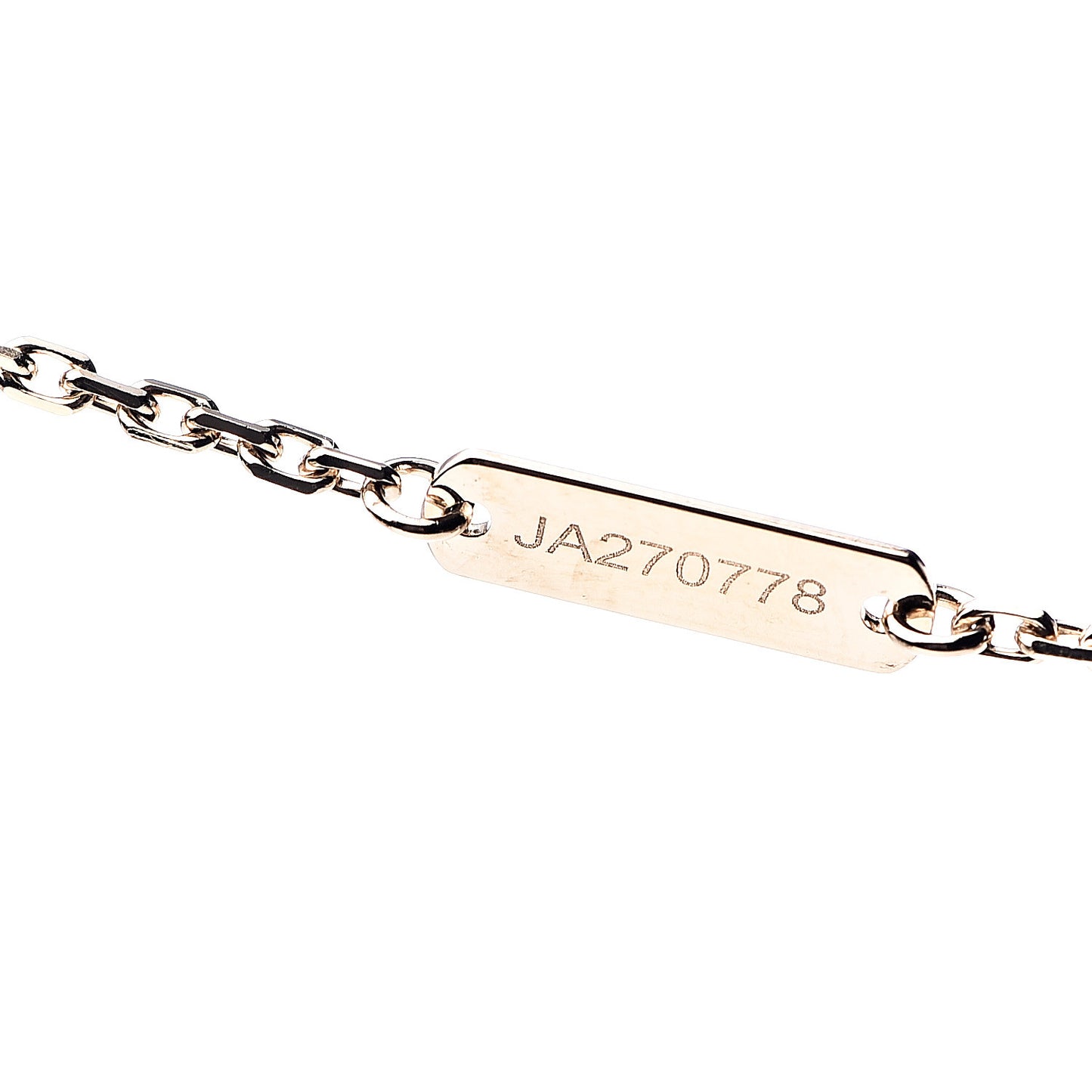18K Yellow Gold Vintage Alhambra Pendant Necklace