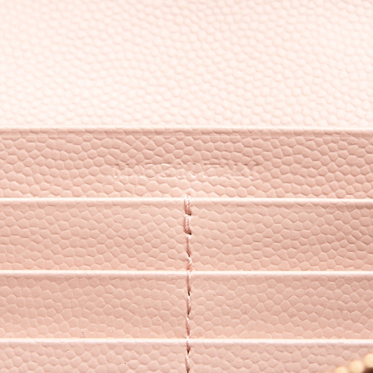 Saint Laurent Grain De Poudre Matelasse Chevron Monogram Wallet Pale Pink 7 of 8
